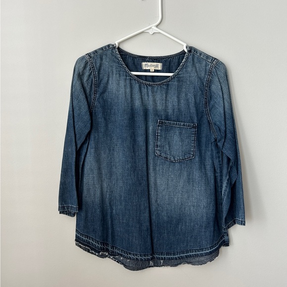 Madewell Indigo Top - Picture 1 of 4